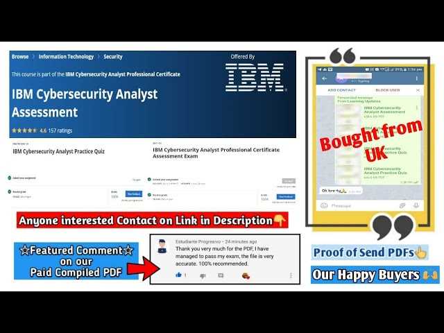 ibm cybersecurity analyst professional certificate assessment exam answers