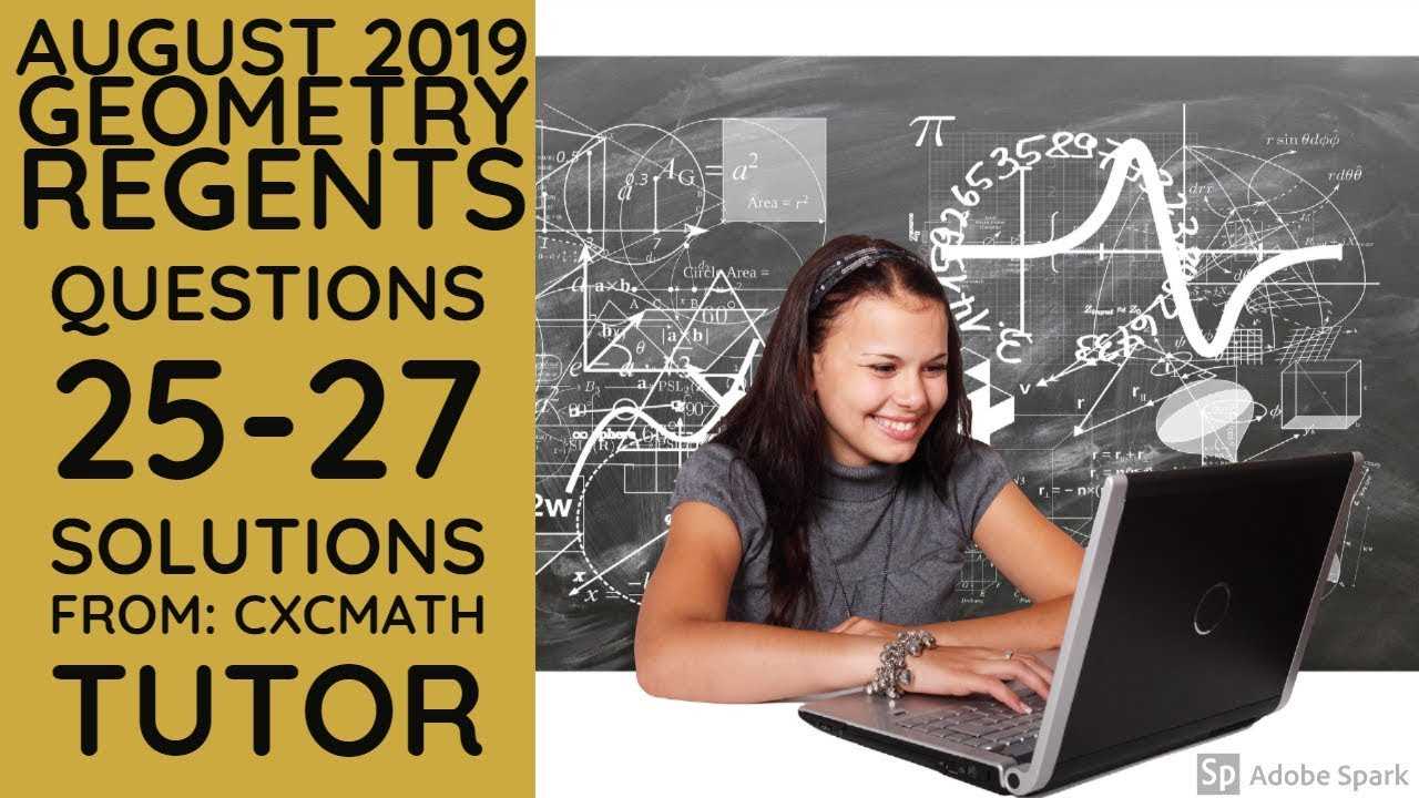 geometry august 2025 regents answers