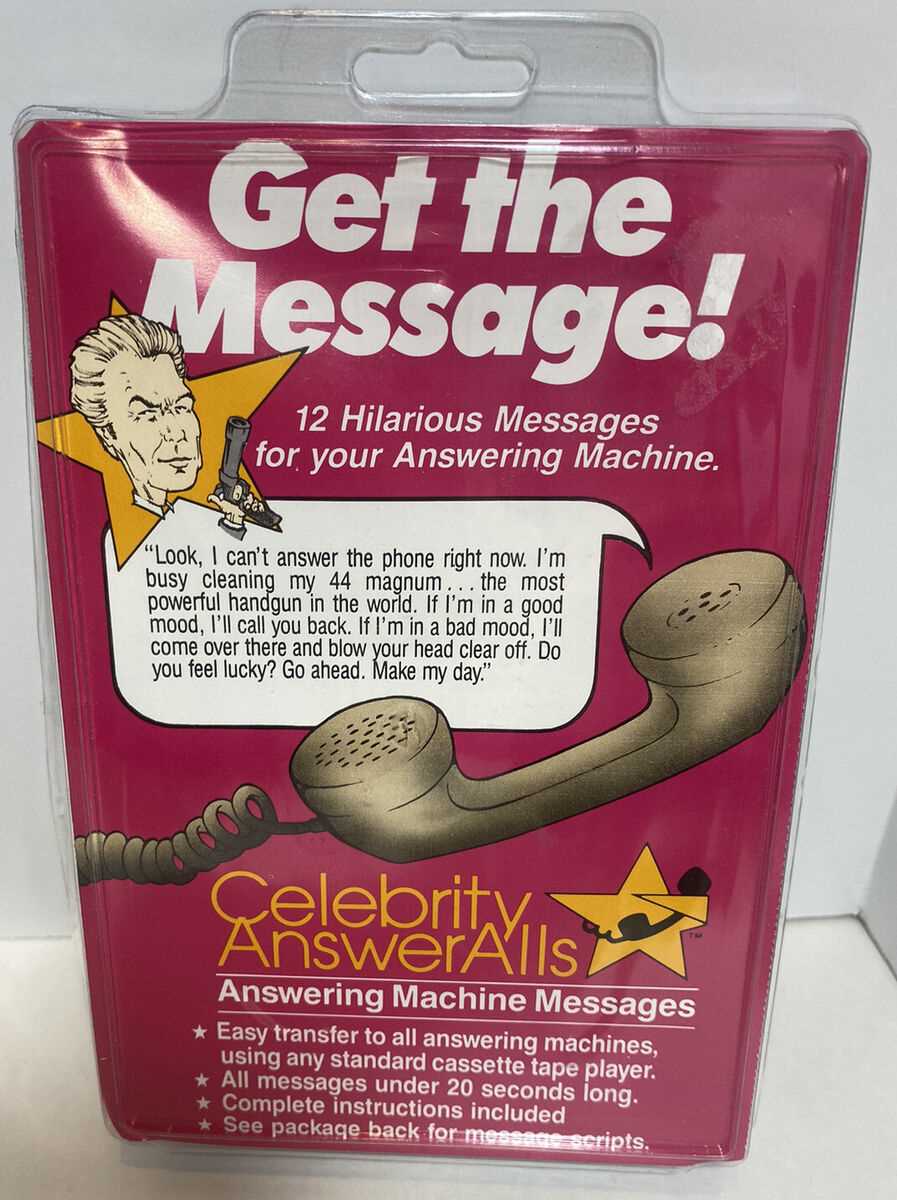 prerecorded answering machine messages