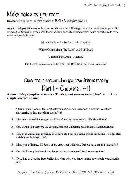 to kill a mocking bird questions and answers