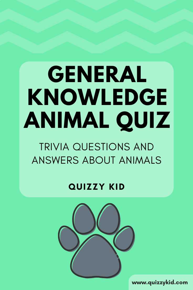 animal trivia questions with answers