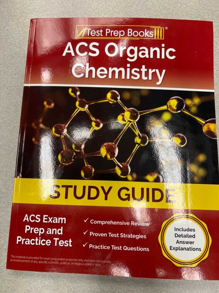 2012 acs organic chemistry exam answers