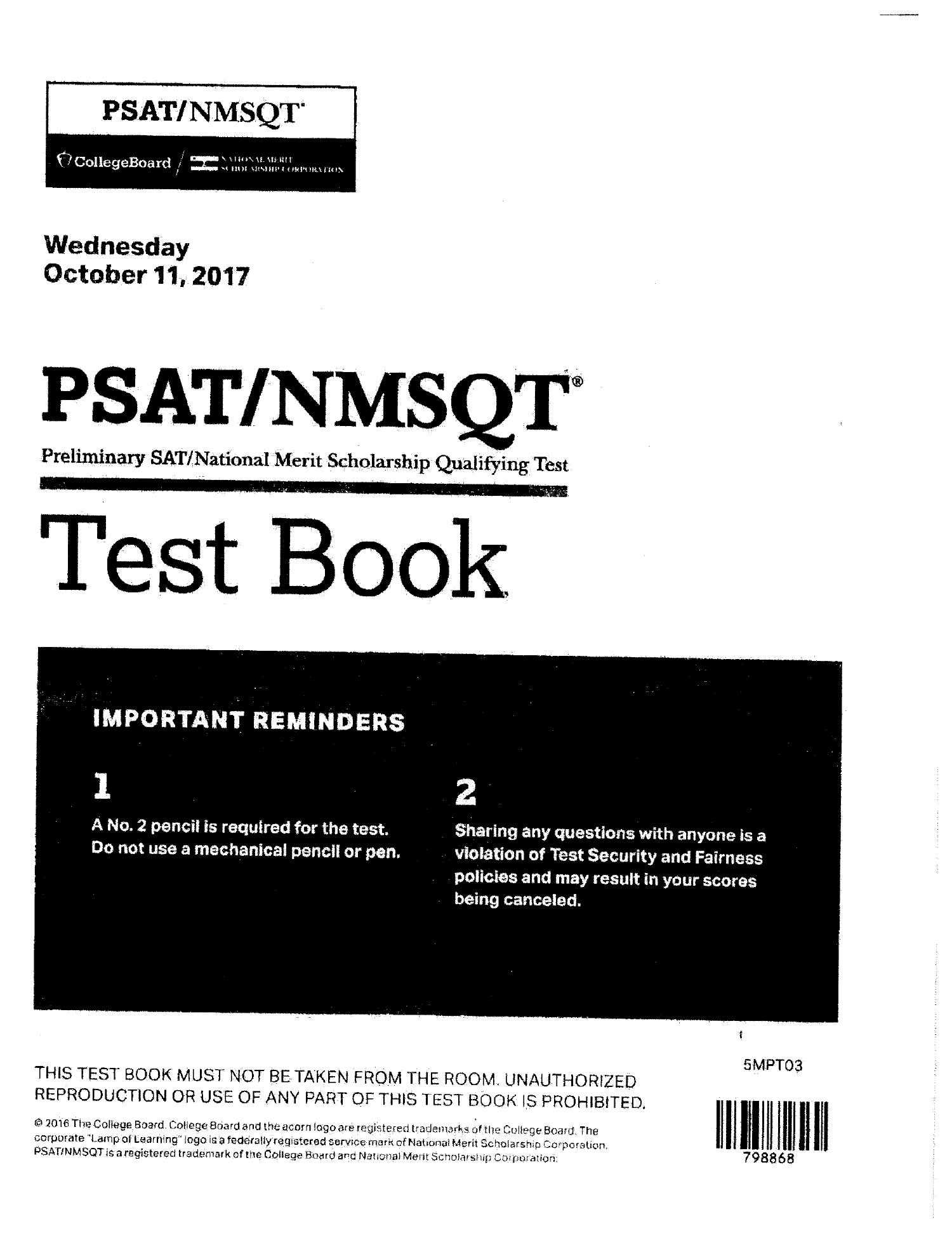 psat nmsqt answers