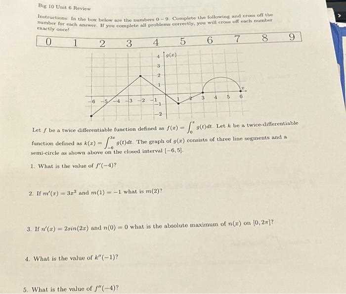 big 10 ap exam review answers