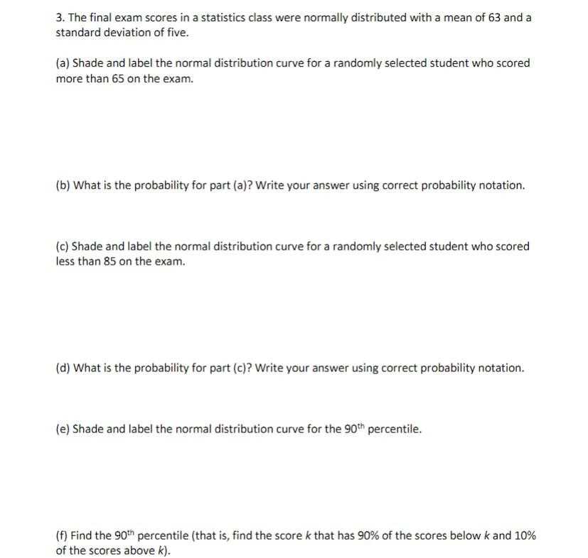 statistics and probability final exam with answers