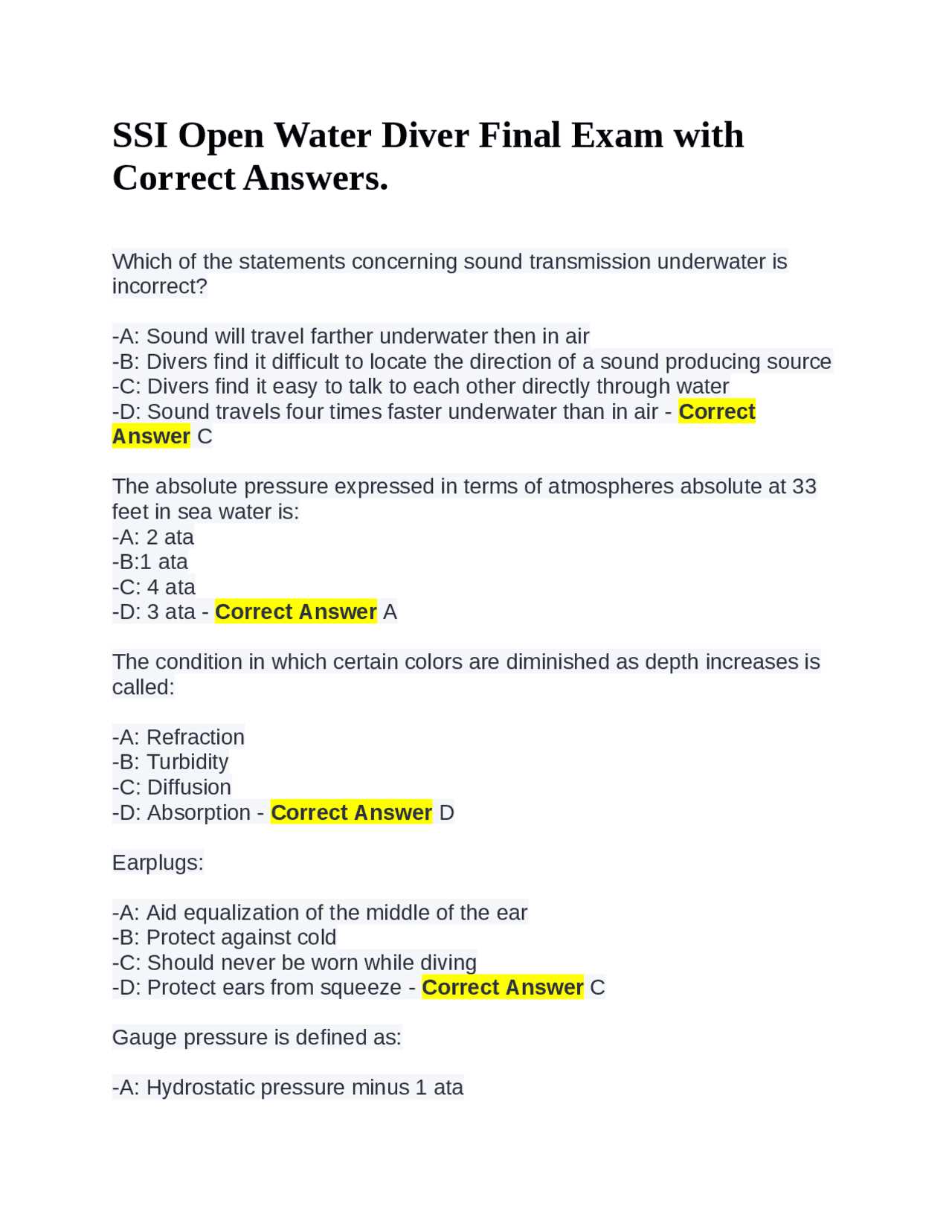 ssi final exam answers