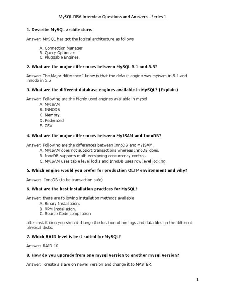 mysql exam questions and answers