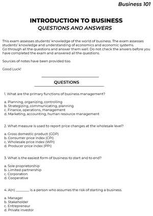 introduction to business law exam questions and answers