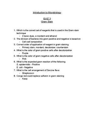 final exam microbiology with answers une