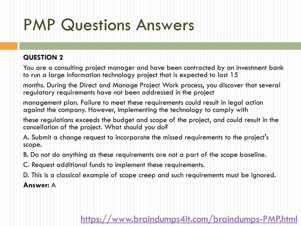 project management final exam questions answers