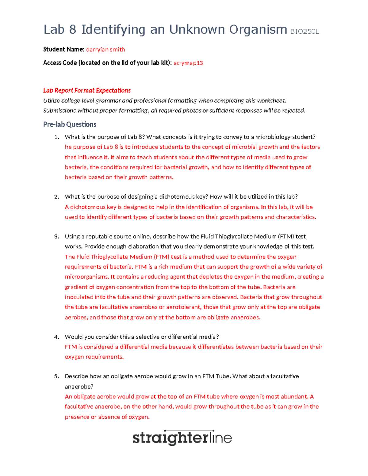 wards ap bio lab 8 answers