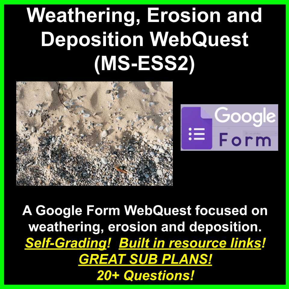 weathering and erosion webquest answers