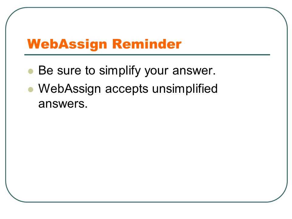 webassign 2.6 answers