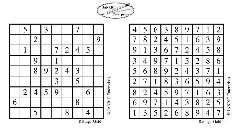 chicago tribune sudoku answer