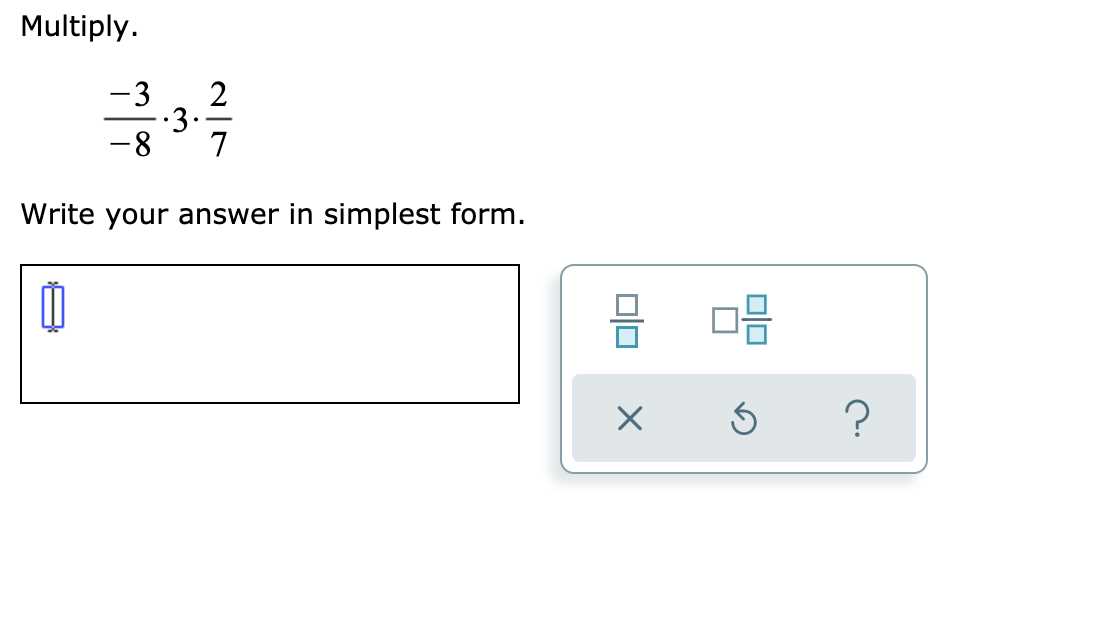 write answer in simplest form