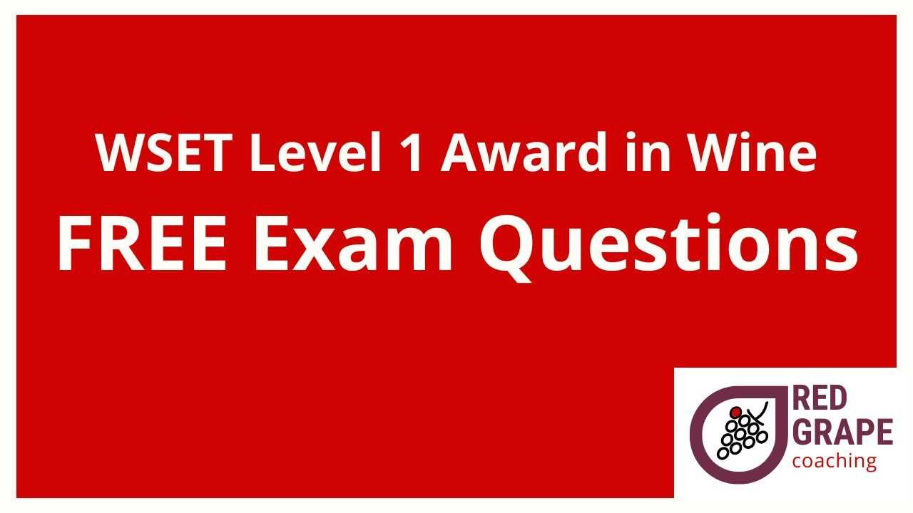 wset level 2 exam questions