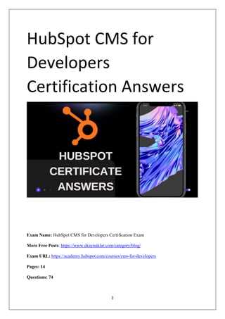 email marketing hubspot exam answers