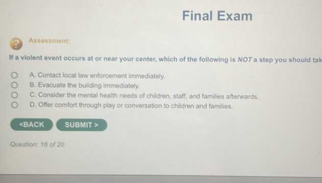 health final exam answer key