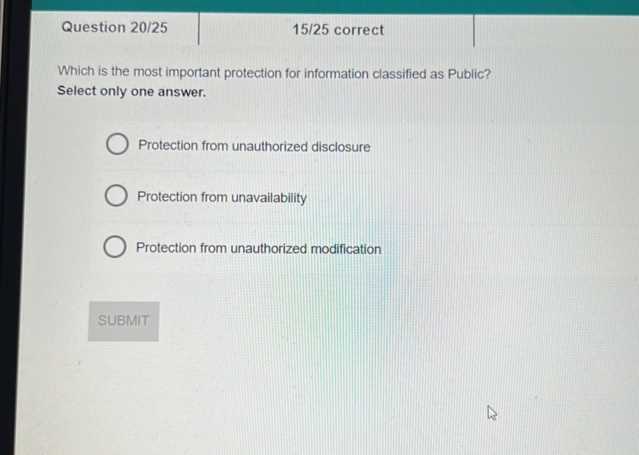 unauthorized disclosure of classified information exam answers