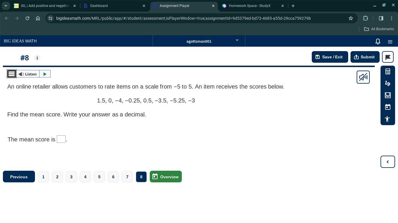 big ideas math homework answer key