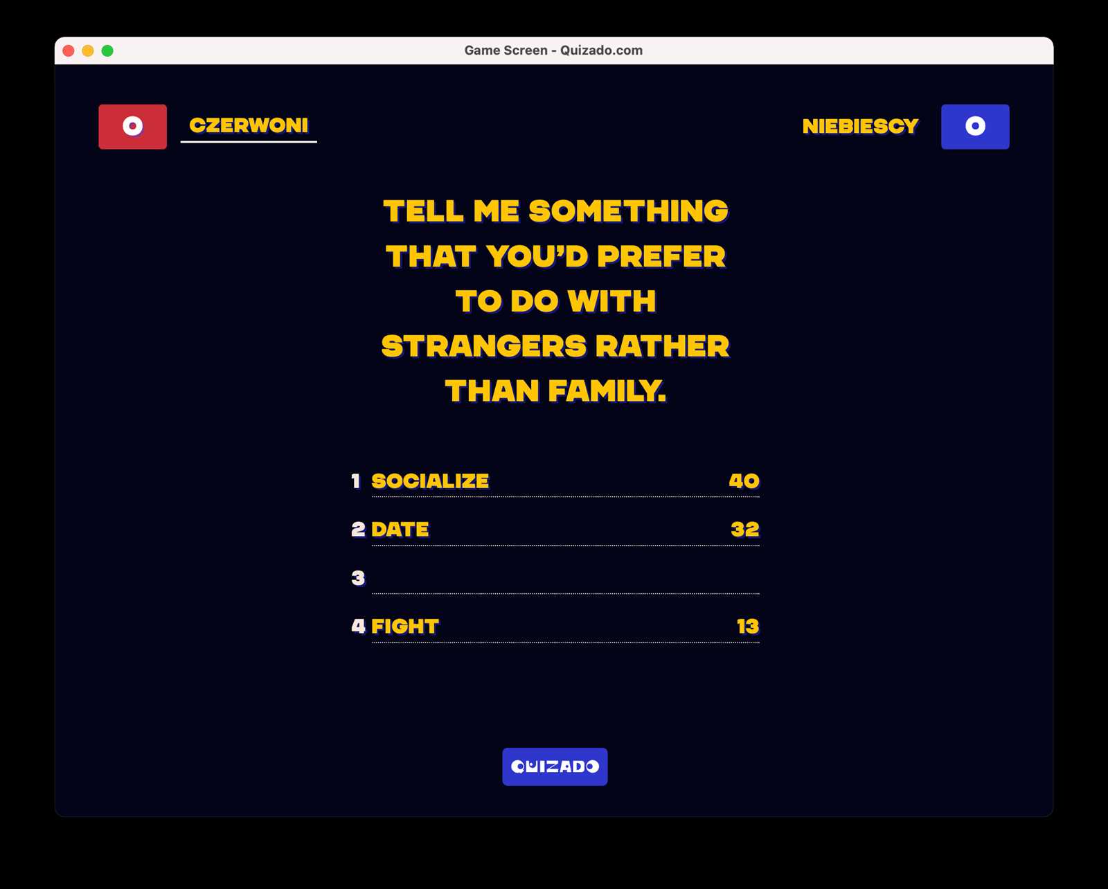 family feud questions and answers with points