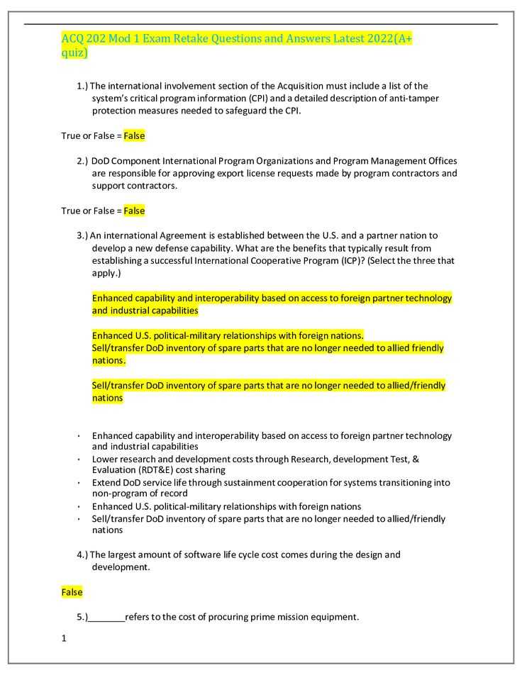 acq 0040 ethics training exam answers