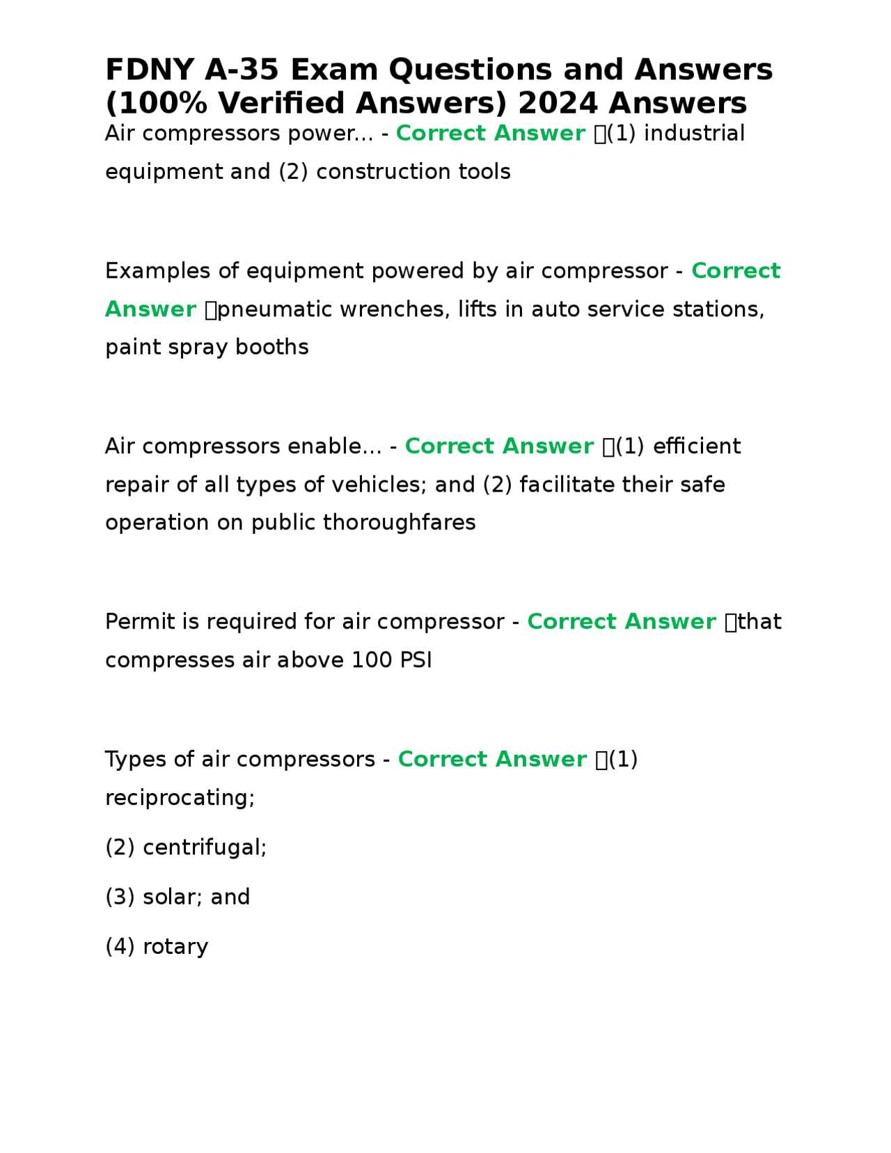 g60 exam answers