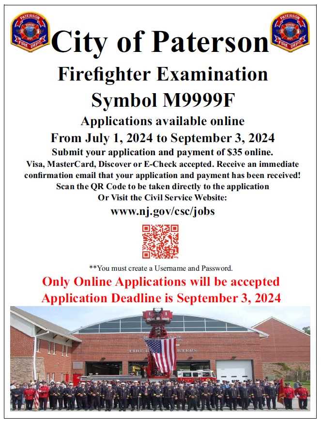 civil service firefighter exam nj