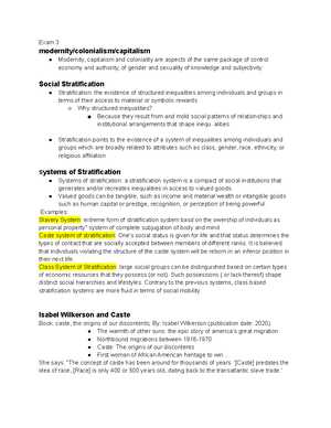 sociology 101 exam 1 answers