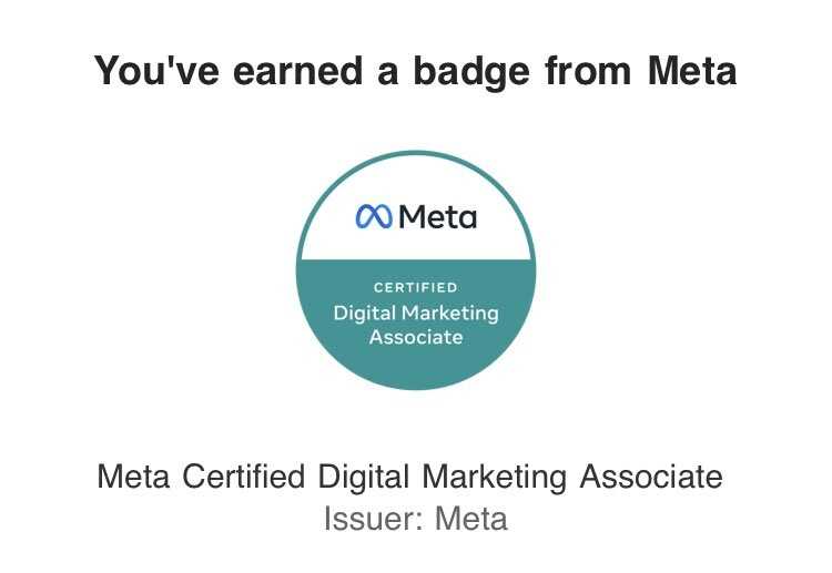 meta certified digital marketing associate exam answers