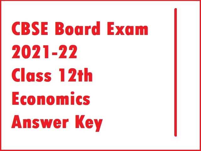 economics final exam answer key