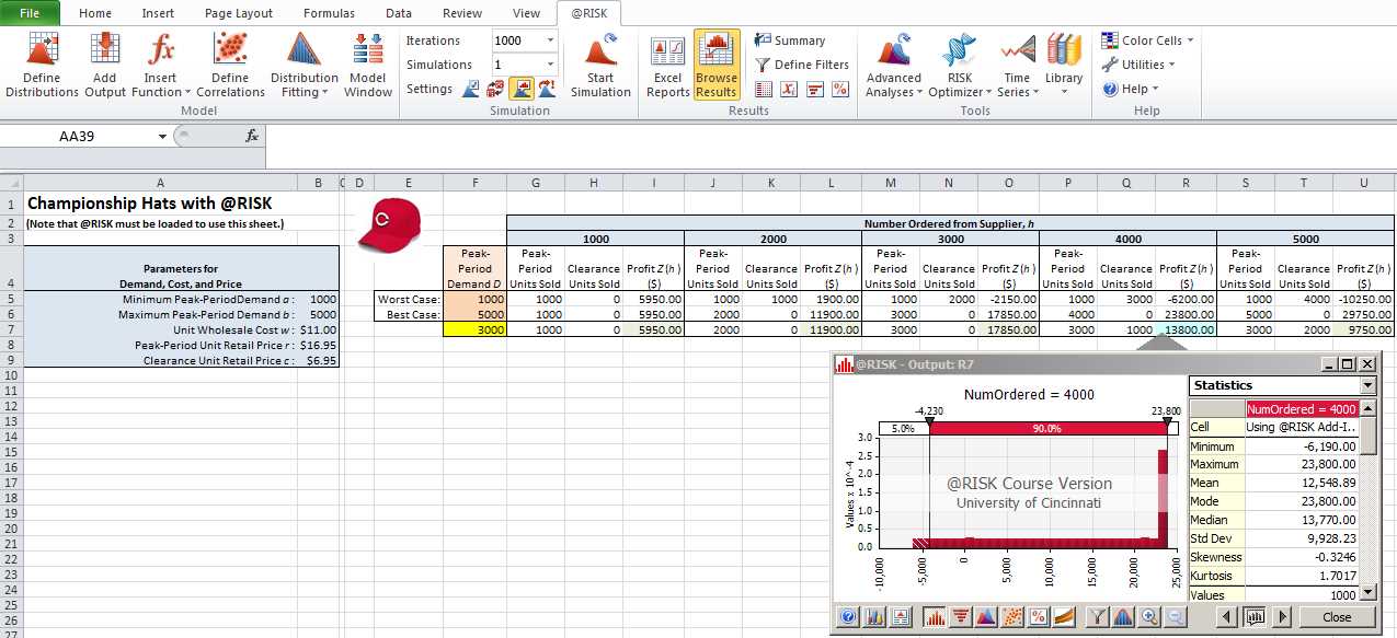 excel chapter 3 simulation exam