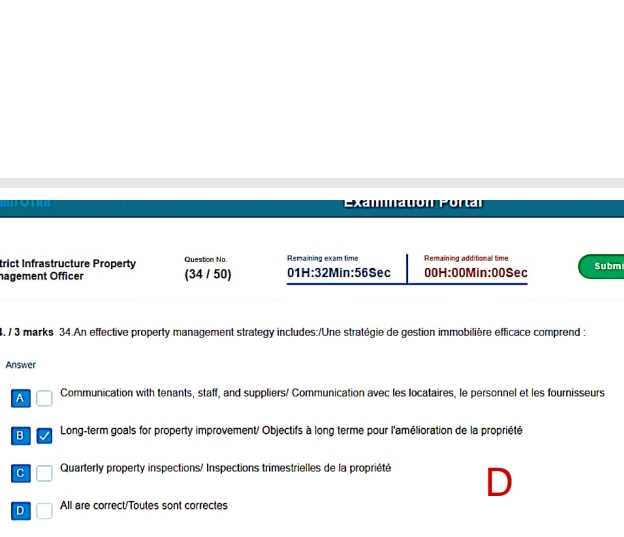 property exam model answer