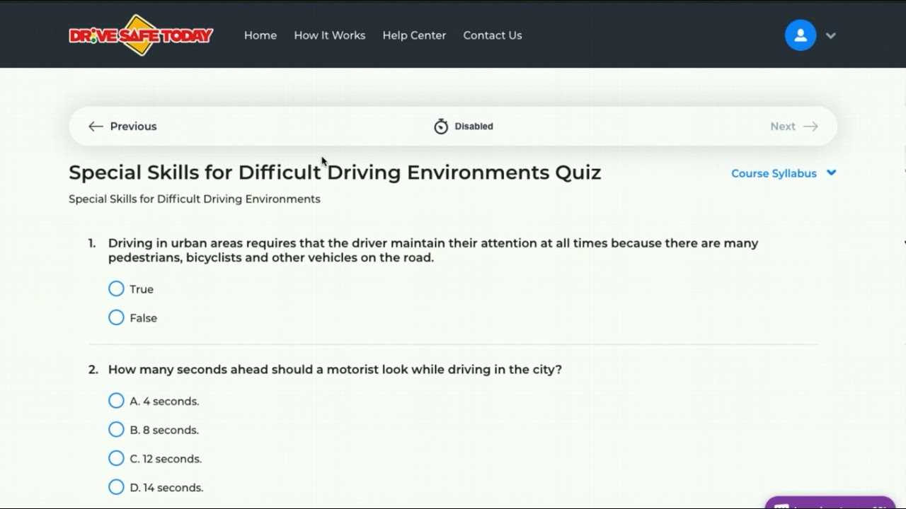 real course defensive driving answers