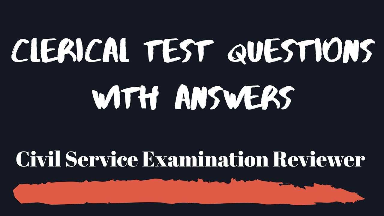 civil service exam answers