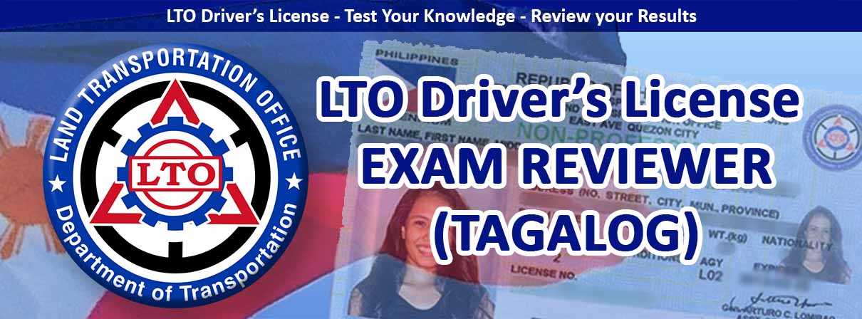 lto exam reviewer with answer tagalog