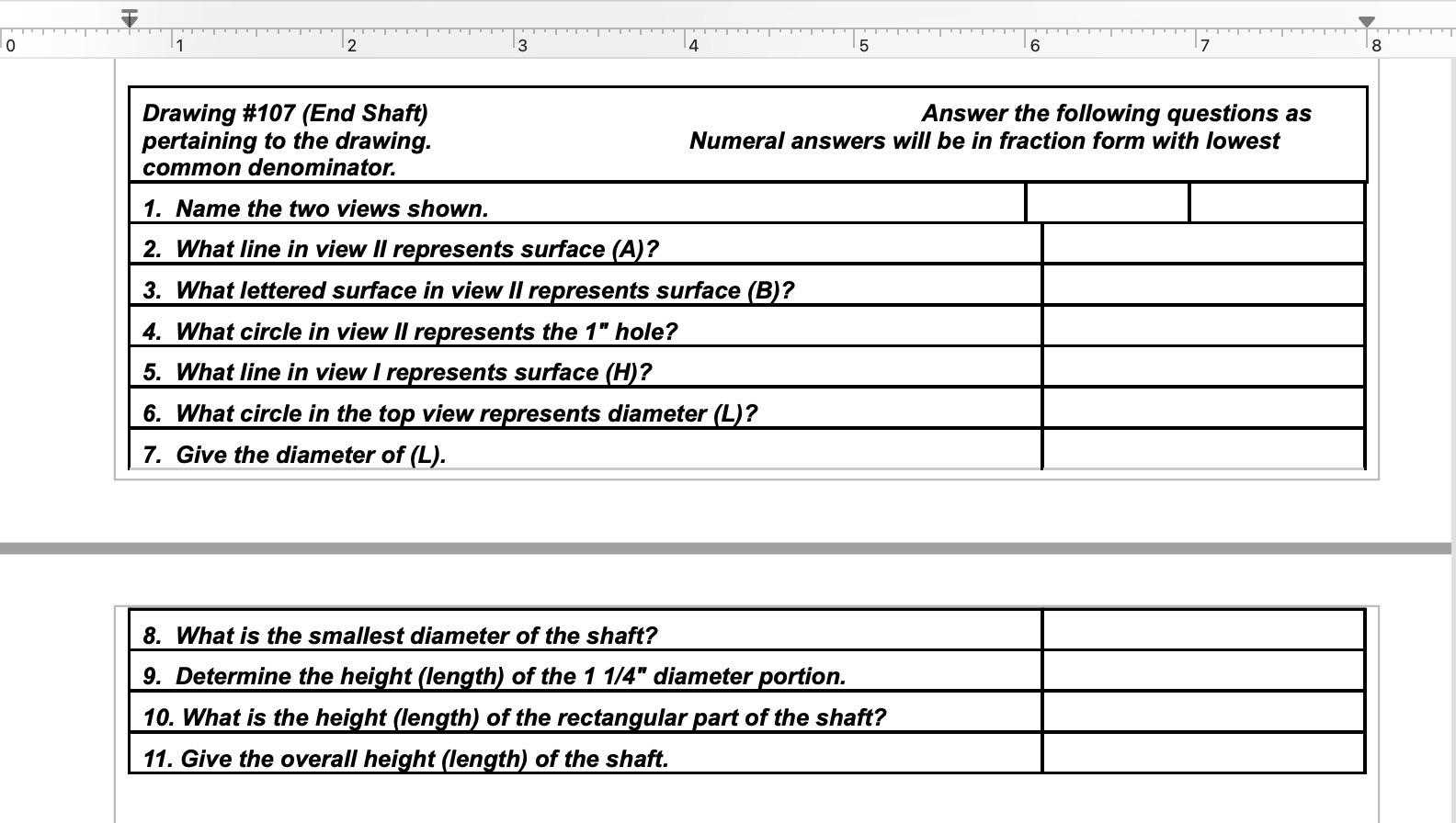 answer sheet template 1 100