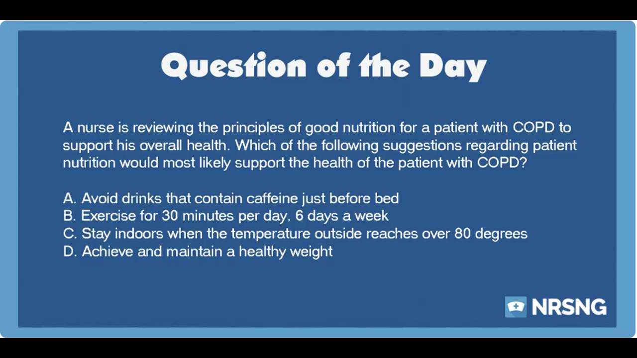 copd exam questions and answers