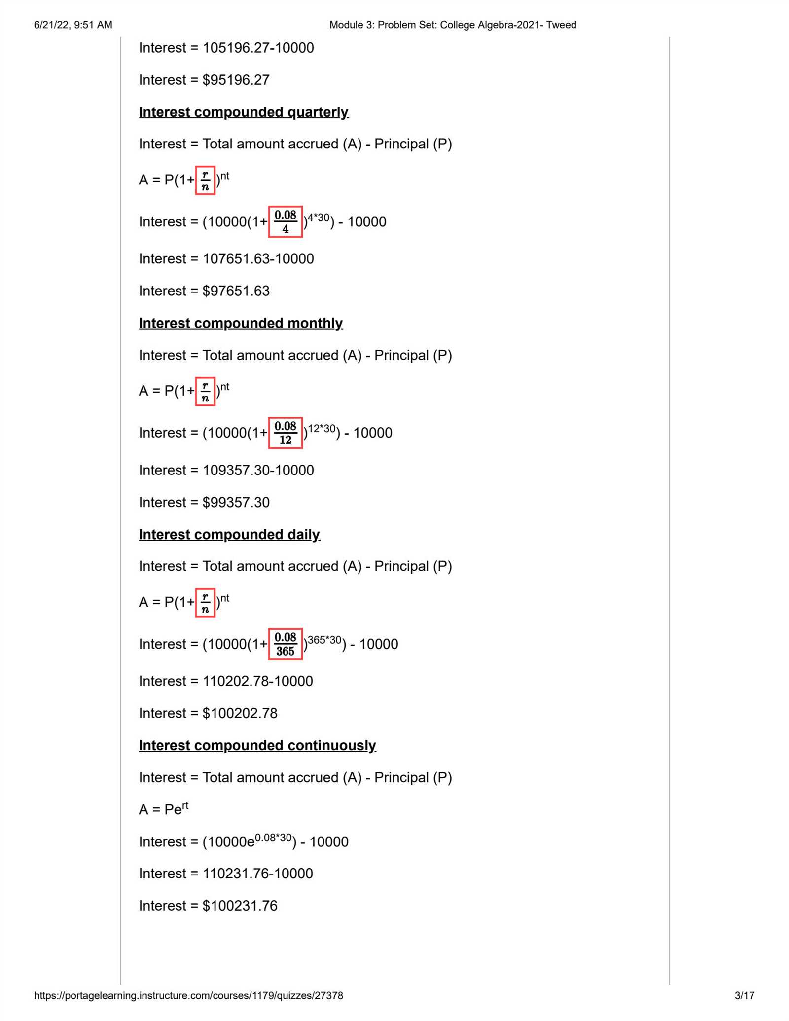 module 26103 17 exam answers