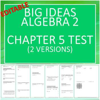 algebra 2 chapter 5 review answers